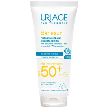 Uriage Bariesun (Бар'єсан) SPF50+, 100 мл - сонцезахисний мінеральний крем для чутливої шкіри без ароматизаторів., фото 1
