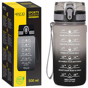 Пляшка для води спортивна 4FIZJO 500 мл 4FJ0627 Grey Poland
