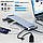 12в1: Багатопортовий USB Type-C хаб / підставка для ноутбука Addap MH-16: HDMI + USB A + PD + USB C + SD + RJ45 + VGA + 3,5mm, фото 4