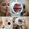 Портативне дзеркало у ванну зі світлодіодною підсвіткою Swivel Brite 360, колір білий, фото 6