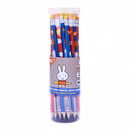 Олівець YES Miffy 280688 HB з гумкою, фото 2