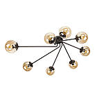 Стельова люстра 7529803-8 BK+BR, фото 2