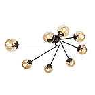 Стельова люстра 7529803-8 BK+BR, фото 3