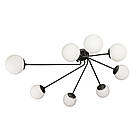 Сучасна стельова люстра з плафонами 7529803-8 BK+WH, фото 2