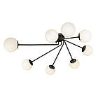 Сучасна стельова люстра з плафонами 7529803-8 BK+WH, фото 3