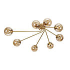 Сучасна стельова люстра 7529803-8 BRZ+BR, фото 2