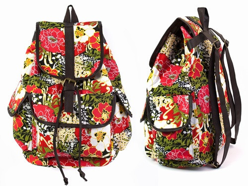 Рюкзак подростковый для девочки Цветы - фото 1 - id-p464378697