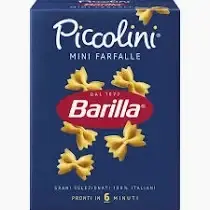 Макарони  BARILLA Piccolini  MINI FARFALLE,  500г, 12 шт/ящ,