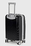 Маленька пластикова валіза ручна поклажа Three Birds 2024-02-2S чорний, фото 5