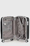 Маленька пластикова валіза ручна поклажа Three Birds 2024-02-2S чорний, фото 6