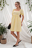 Літня сукня для вагітних та годування Brittany жовта, фото 3