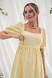 Літня сукня для вагітних та годування Brittany жовта, фото 7