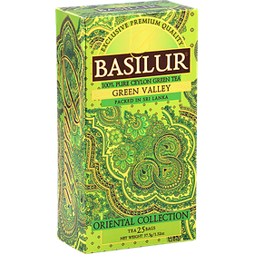 Зелений чай Basilur Зелена долина Східна колекція пакетований 25х1,5г