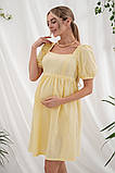 Гарна сукня для вагітних та годування Brittany DR-25.151 жовта, фото 4