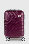 Маленька пластикова валіза ручна поклажа Three Birds 2024-02-19S фіолетова, фото 3