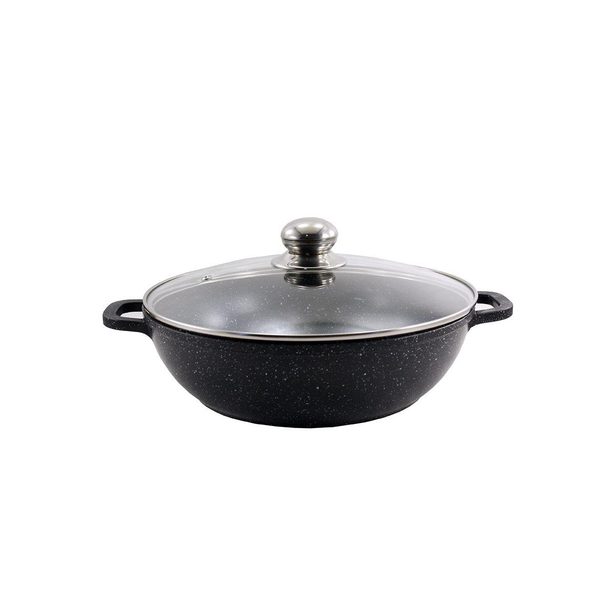 Каструля 2.5 л Zauberg Мармур Чорна 0524-BL індукція