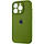 Силіконовий чохол для iPhone 14 Pro Max - Full Camera з мікрофіброю (Лого), Army Green, фото 3