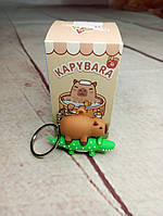 Брелок Капібара брелок іграшка  фігурка Капібара підвіска на рюкзак сумку 4,5 см Сapybara keychain №14