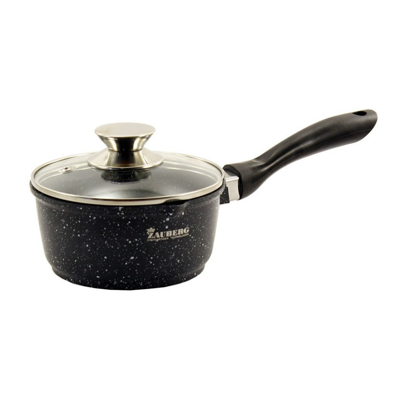 Ківш 2.3л мармур чорний Zauberg 0720-BL індукція