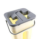 Швабра телескопічна з відром з віджимом та мопом з мікрофібри (5280), фото 2