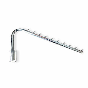 Кронштейн Флейта до Стіни 10 цвяшків  поворотна хромована