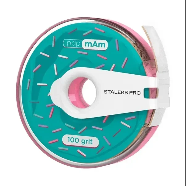 Змінний файл-стрічка Staleks Pro Expert papmAm з кліпсою білий, 100 грит, фото 1