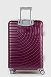 Велика пластикова валіза Three Birds 2024-02-19L фіолетова, фото 5