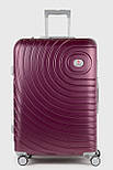 Велика пластикова валіза Three Birds 2024-02-19L фіолетова, фото 2