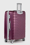 Велика пластикова валіза Three Birds 2024-02-19L фіолетова, фото 4