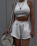 Костюм жіночий спортивний літній топ і шорти (Норма), фото 4