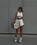 Костюм жіночий спортивний літній топ і шорти (Норма), фото 6