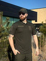 Чоловіче Поло CoolPass з липучками для шевронів / Легка Футболка олива 00328-42