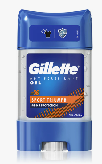 Гелевий дезодорант антиперспірант Gillette Sport Triumph 70 мл, фото 1