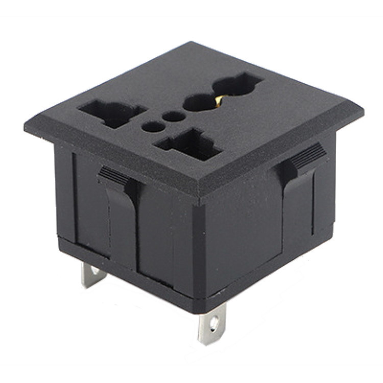 Розетка мережева AC-02A Black