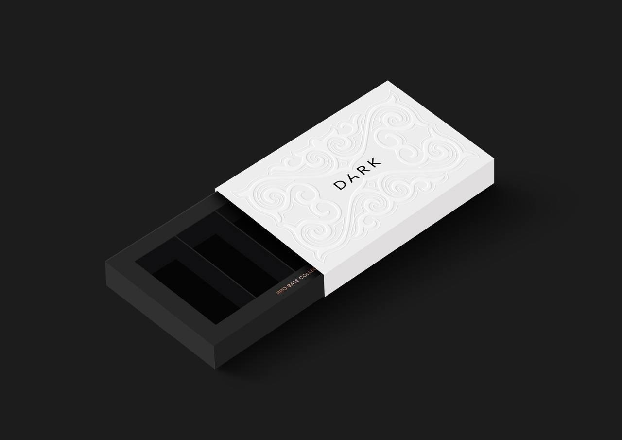 Подарункова коробка для Pro Base Dark чорно-біла, фото 1