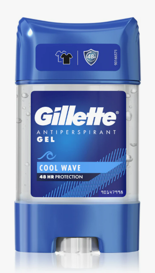 Гелевий дезодорант антиперспірант Gillette Cool Wave 70 мл