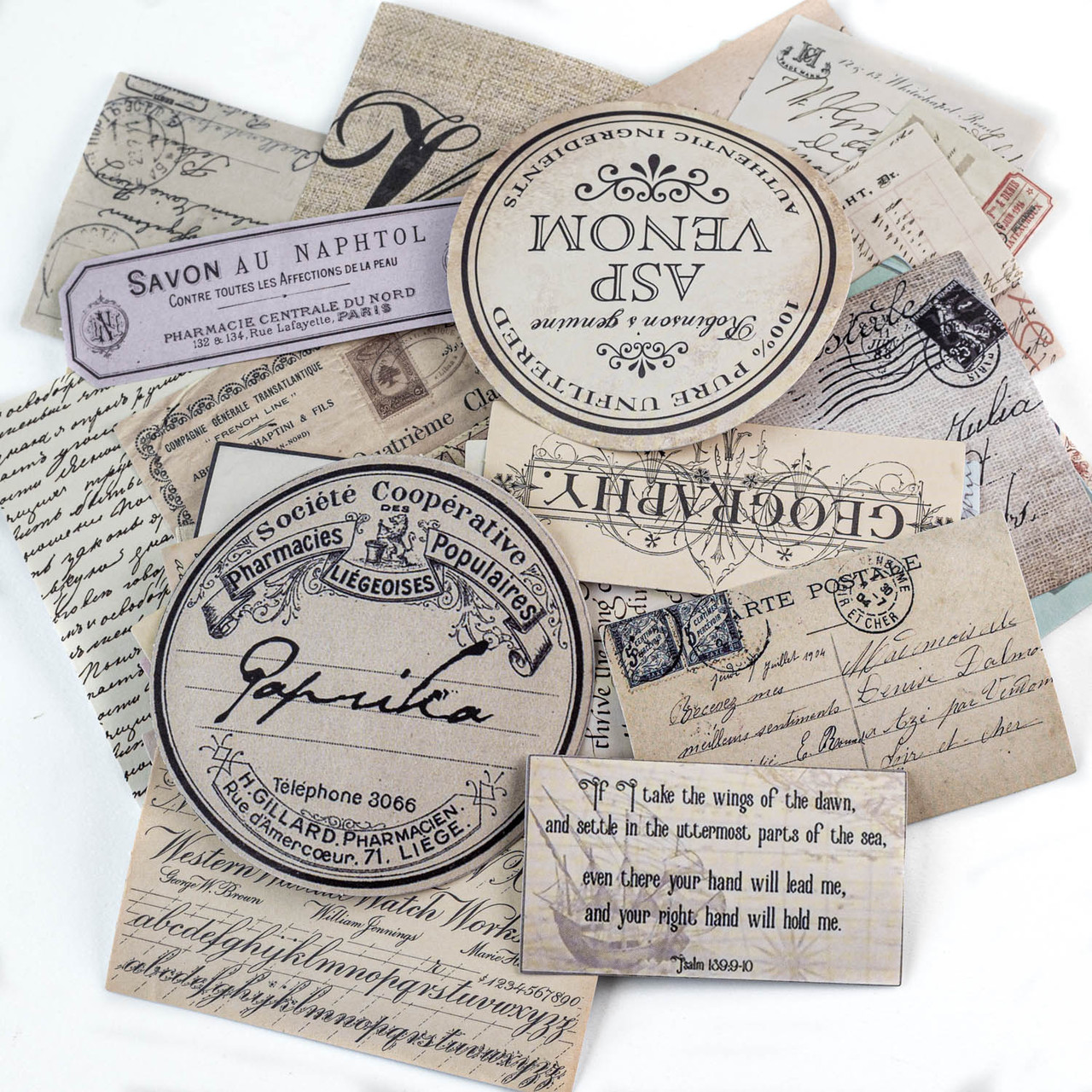 Вінтажний набір карток для скрапбукінгу Час старого замку 50шт KRK011, фото 1