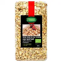 Вівсяні пластівці швидкого приготування органічні Organiс Country 400 г