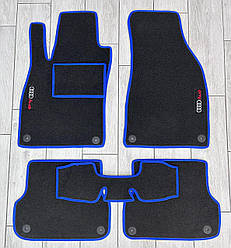 Ворсові килимки в салон для Audi A4 B6 2000-2006 / Ауді А4 Б6 килимки