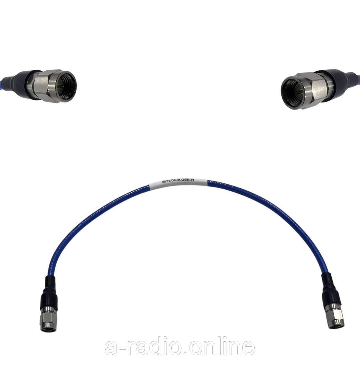 Пігтейл SMA Male - SMA Male ВЧ кабель перехідник UF370P довжина 50 см