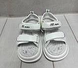 Дитячі босоніжки Flip для дівчинки білі 29-30, фото 3