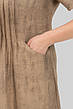 Зручна повсякденна сукня батал з коротким рукавом тканина льон, фото 6