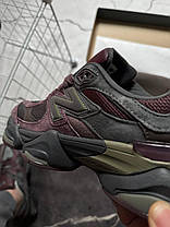 Жіночі кросівки New Balance 9060 Truffle Rich earth Нью Баланс 9060 коричневі замша унісекс, фото 5