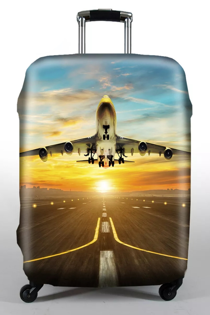 Універсальний чохол для середньої валізи 24-17-M жовтий, фото 1