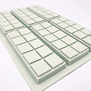 Силіконова форма Дубайська шоколадка батончик картатий — 6 шт., фото 2