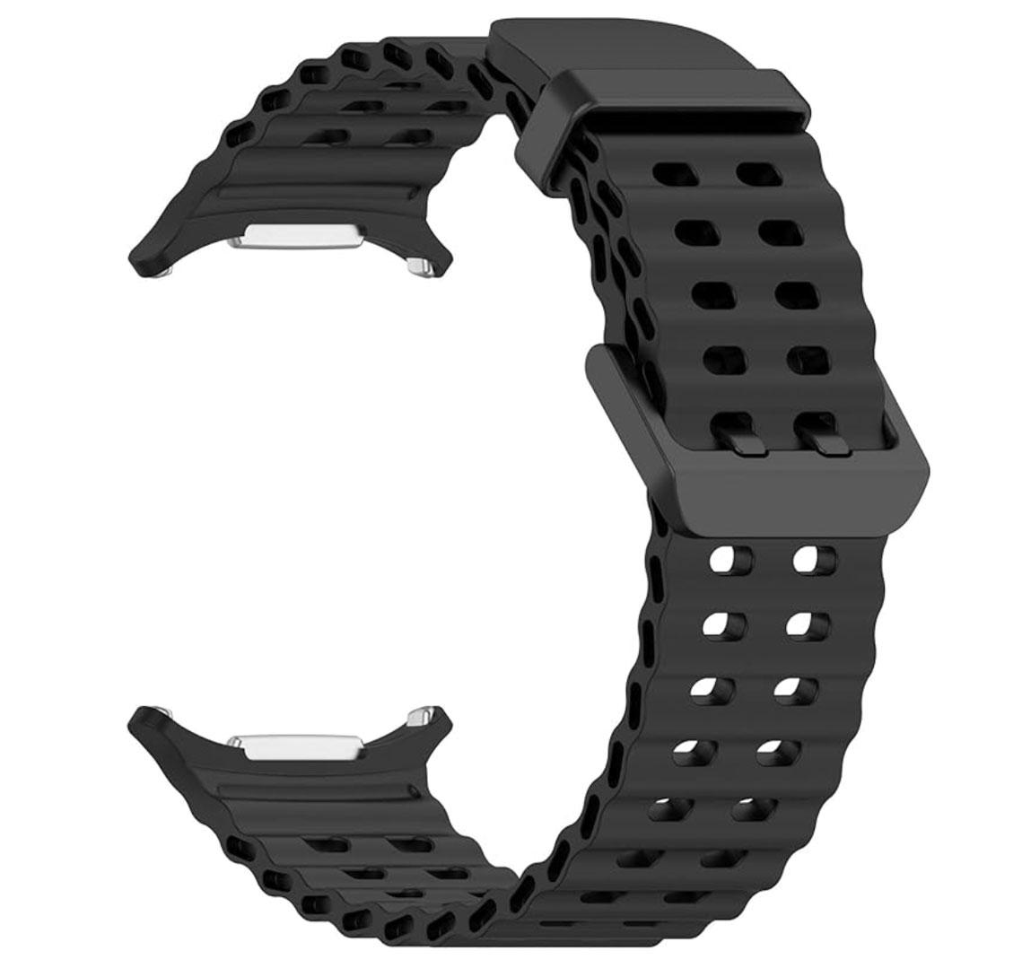 Ремінець силіконовий Primolux Ocean для годинника Samsung Galaxy Watch Ultra 47 mm (SM-L705) - Black, фото 1