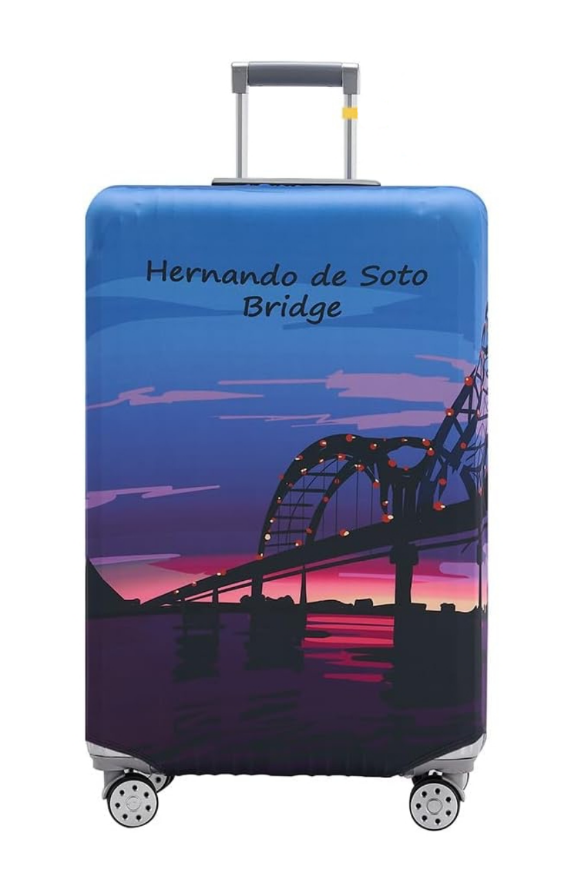 Універсальний чохол для маленької валізи 20-5-S блакитний, фото 1