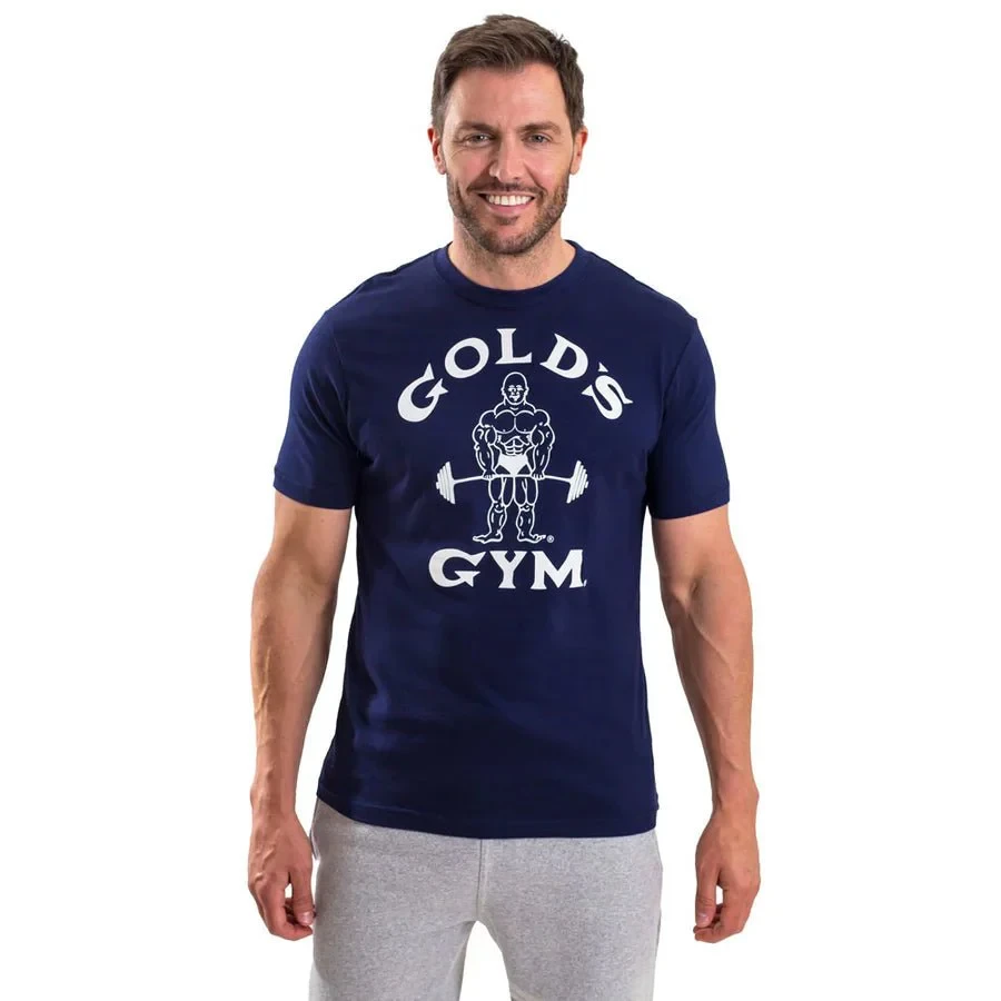 Спортивна чоловіча футболка Golds Gym Mens Classic Muscle Joe T-Shirt - Navy M