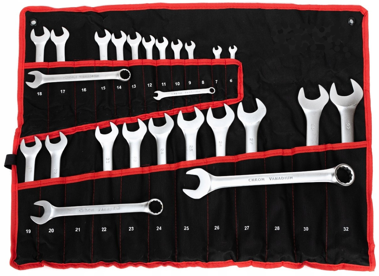 Набір ключів комбінованих 25 од. в чохлі, 6-32 мм Cr-V GTS 61200, фото 1