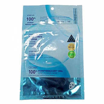 Двоетапна гідрогелева маска для обличчя VT Cosmetics Hydrop HL Reedle Shot 100 2Step Hydrogel Mask 1 шт